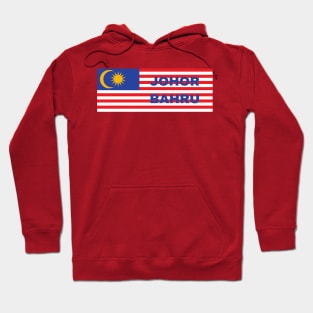 Johor Bahru City in Malaysian Flag Hoodie